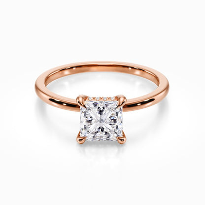 Crown Solitaire Ring