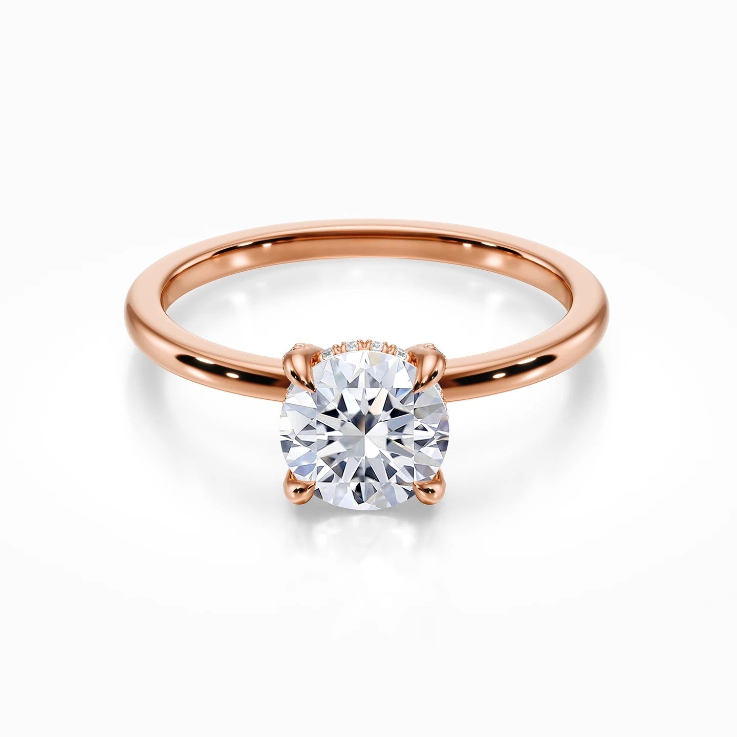 Crown Solitaire Ring