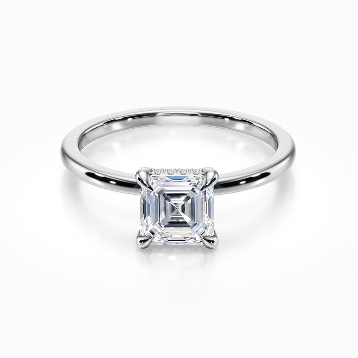 Crown Solitaire Ring