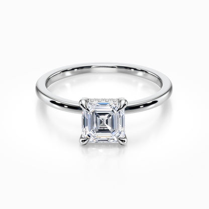 Crown Solitaire Ring