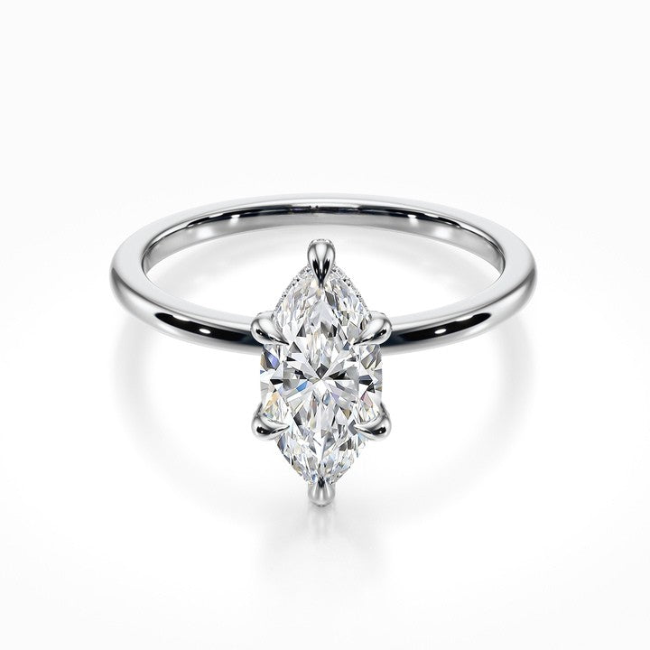 Crown Solitaire Ring