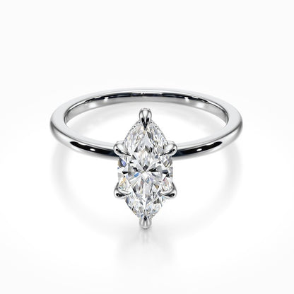 Crown Solitaire Ring