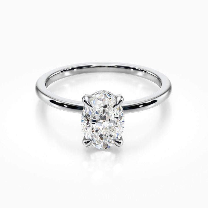 Crown Solitaire Ring
