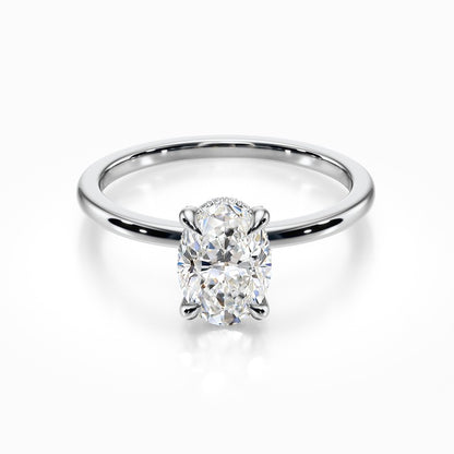 Crown Solitaire Ring