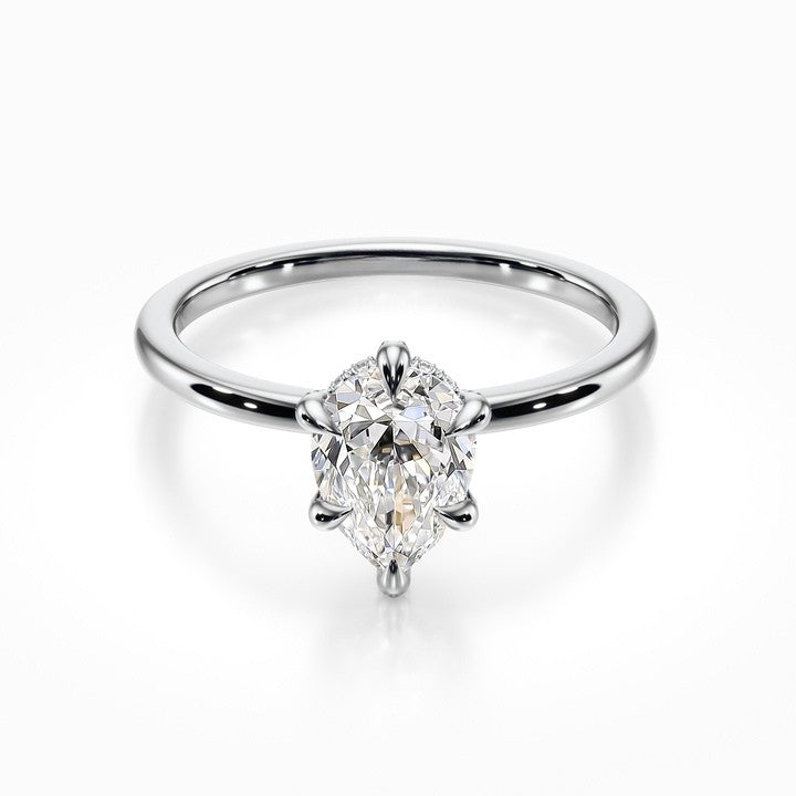Crown Solitaire Ring