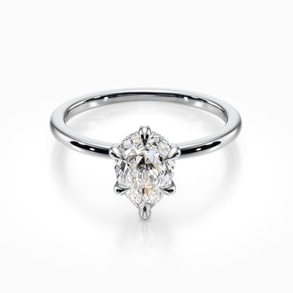 Crown Solitaire Ring