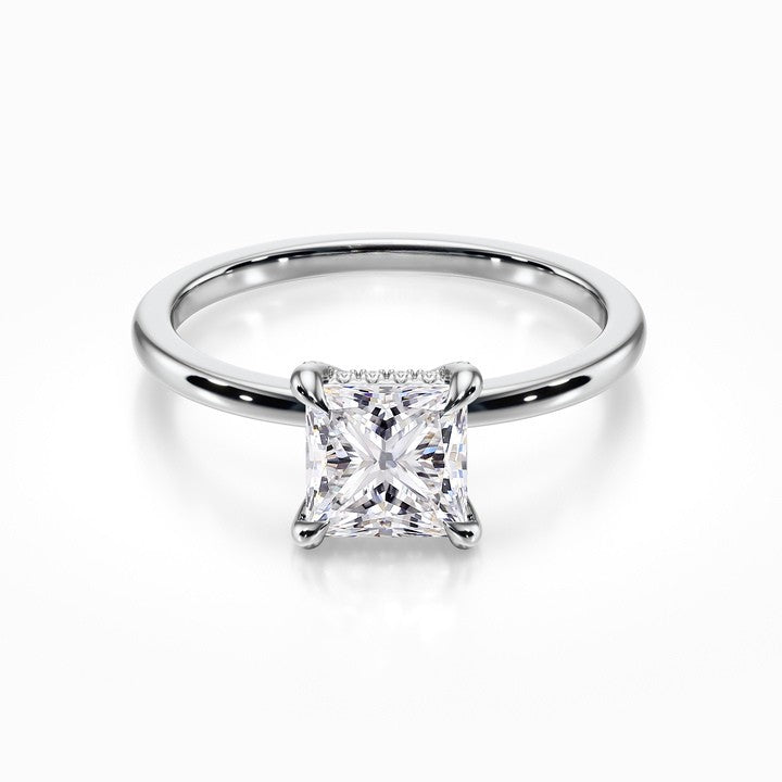 Crown Solitaire Ring