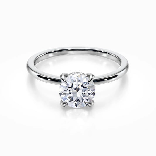 Crown Solitaire Ring