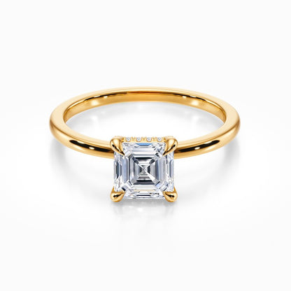 Crown Solitaire Ring