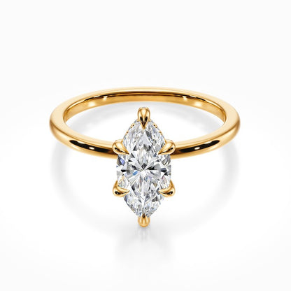 Crown Solitaire Ring