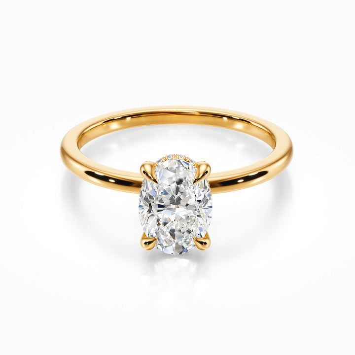 Crown Solitaire Ring