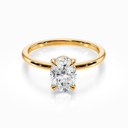 Crown Solitaire Ring