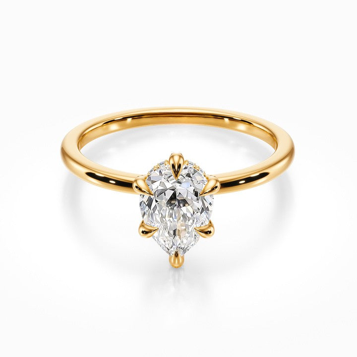 Crown Solitaire Ring