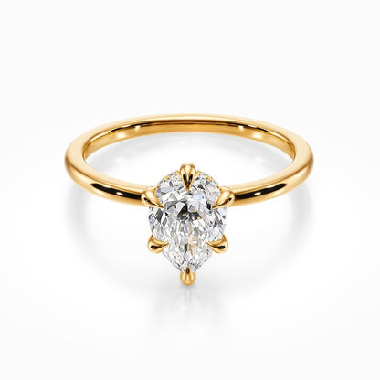 Crown Solitaire Ring