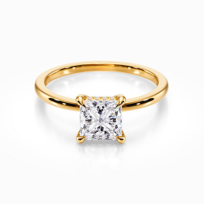 Crown Solitaire Ring