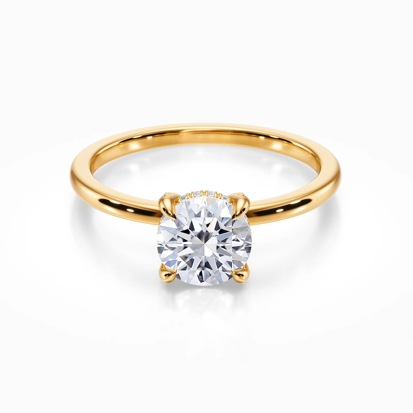 Crown Solitaire Ring