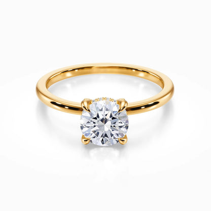 Crown Solitaire Ring