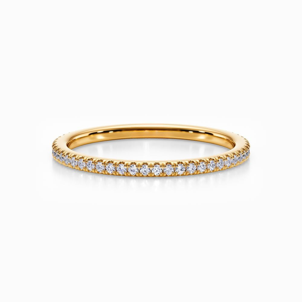 Classic Pave Wedding Band in Rose Gold