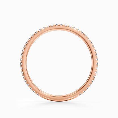 Classic Pave Wedding Band in Rose Gold