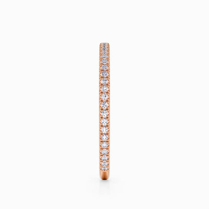 Classic Pave Wedding Band in Rose Gold