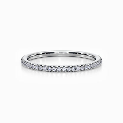 Classic Pave Wedding Band in Rose Gold