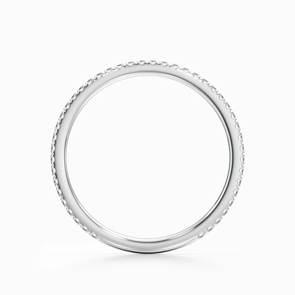 Classic Pave Wedding Band in Rose Gold