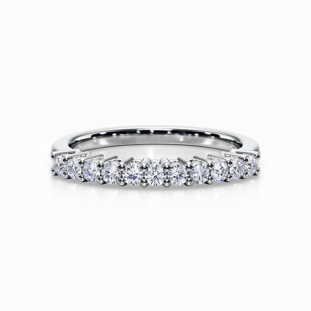 Eleven Vows Wedding Band in White Gold