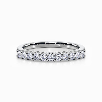 Eleven Vows Wedding Band in White Gold
