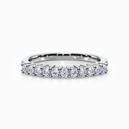 Eleven Vows Wedding Band in White Gold