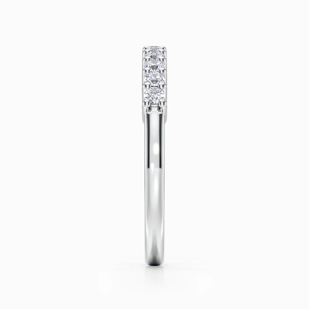 Eleven Vows Wedding Band in White Gold