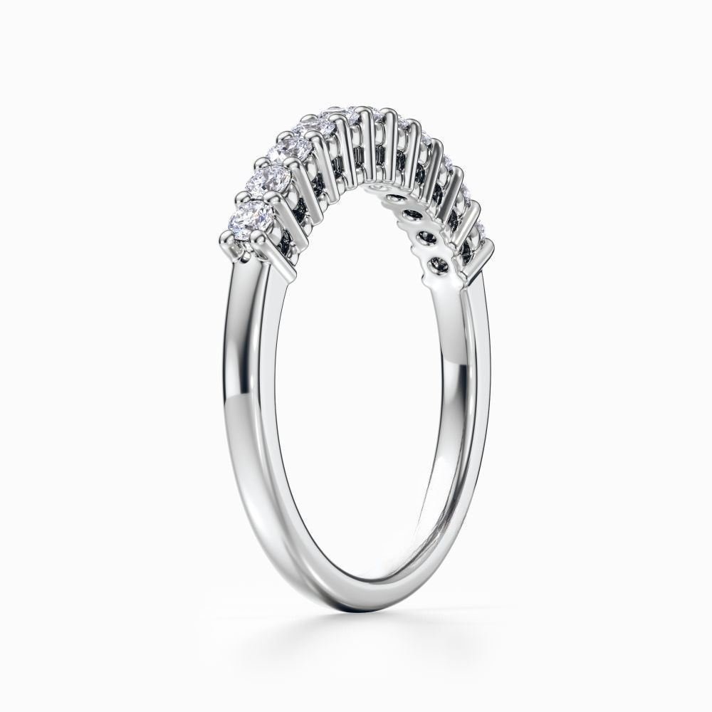 Eleven Vows Wedding Band in White Gold