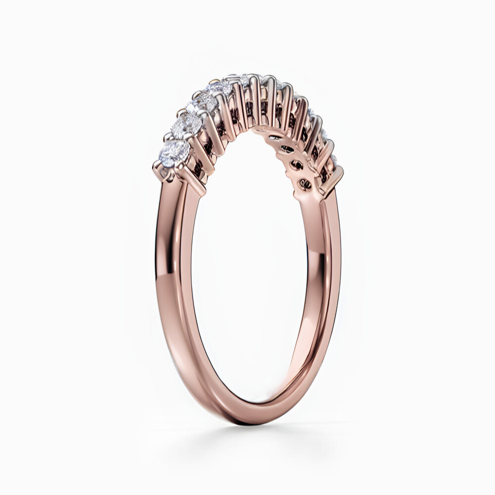 Eleven Vows Wedding Band in White Gold