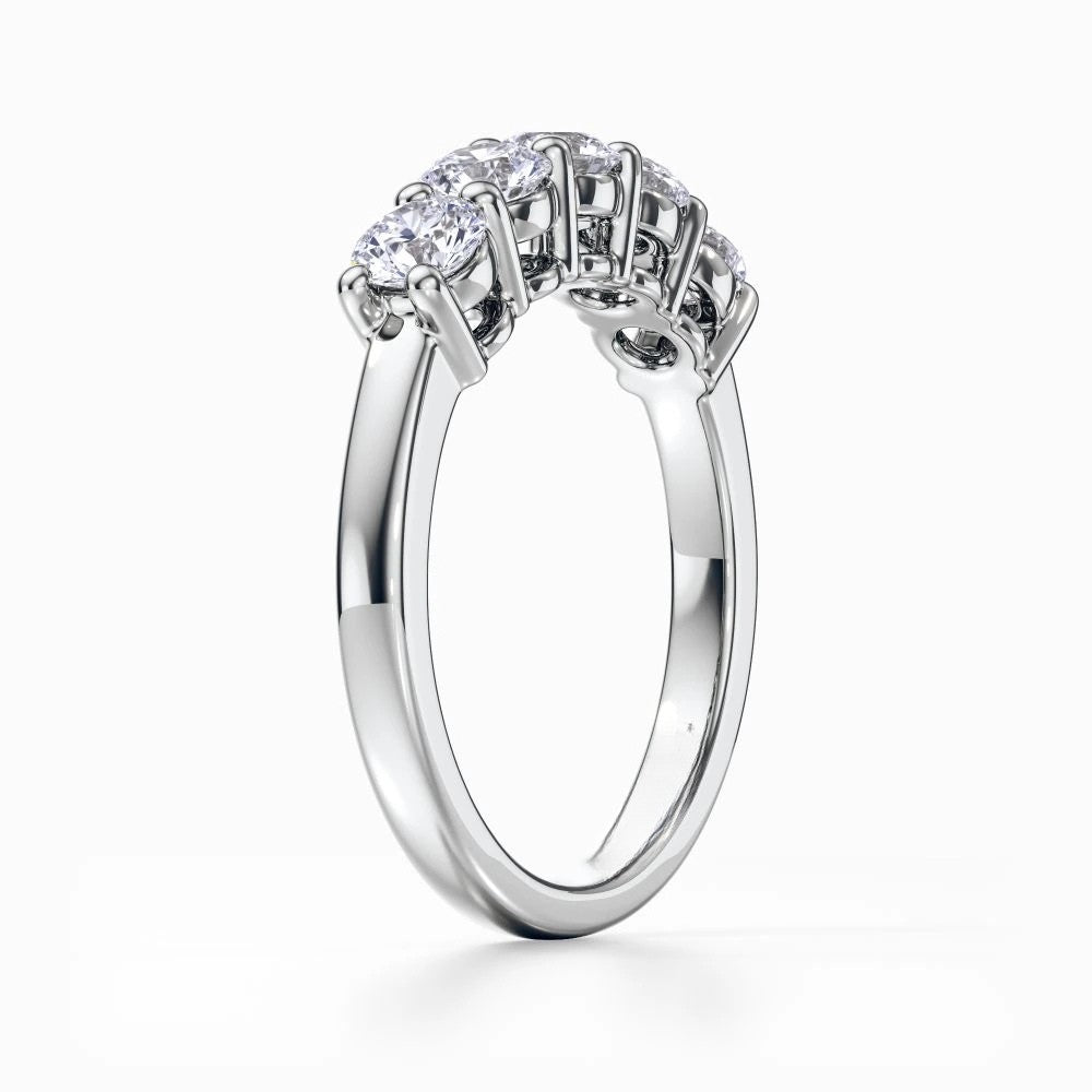Five Vows Wedding Band in White Gold