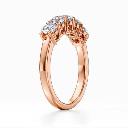 Five Vows Wedding Band in Yellow Gold