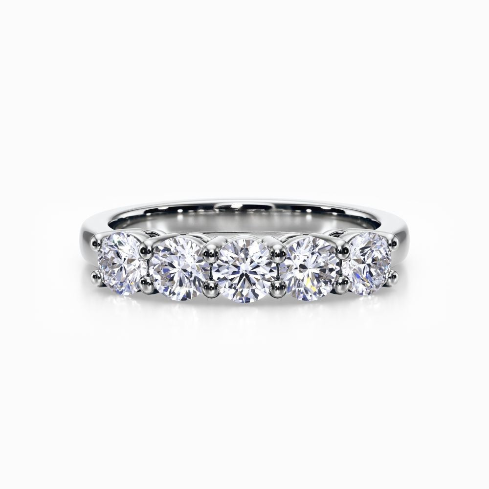 Five Vows Wedding Band in Rose Gold