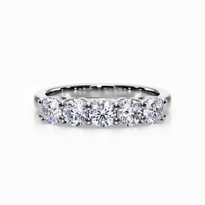 Five Vows Wedding Band in Rose Gold