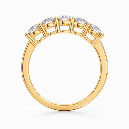 Five Vows Wedding Band in Rose Gold