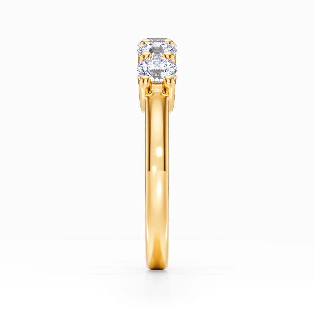 Five Vows Wedding Band in Rose Gold