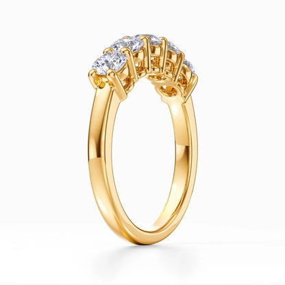 Five Vows Wedding Band in Rose Gold