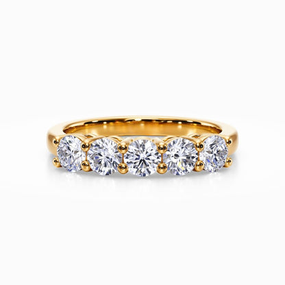 Five Vows Wedding Band in Rose Gold