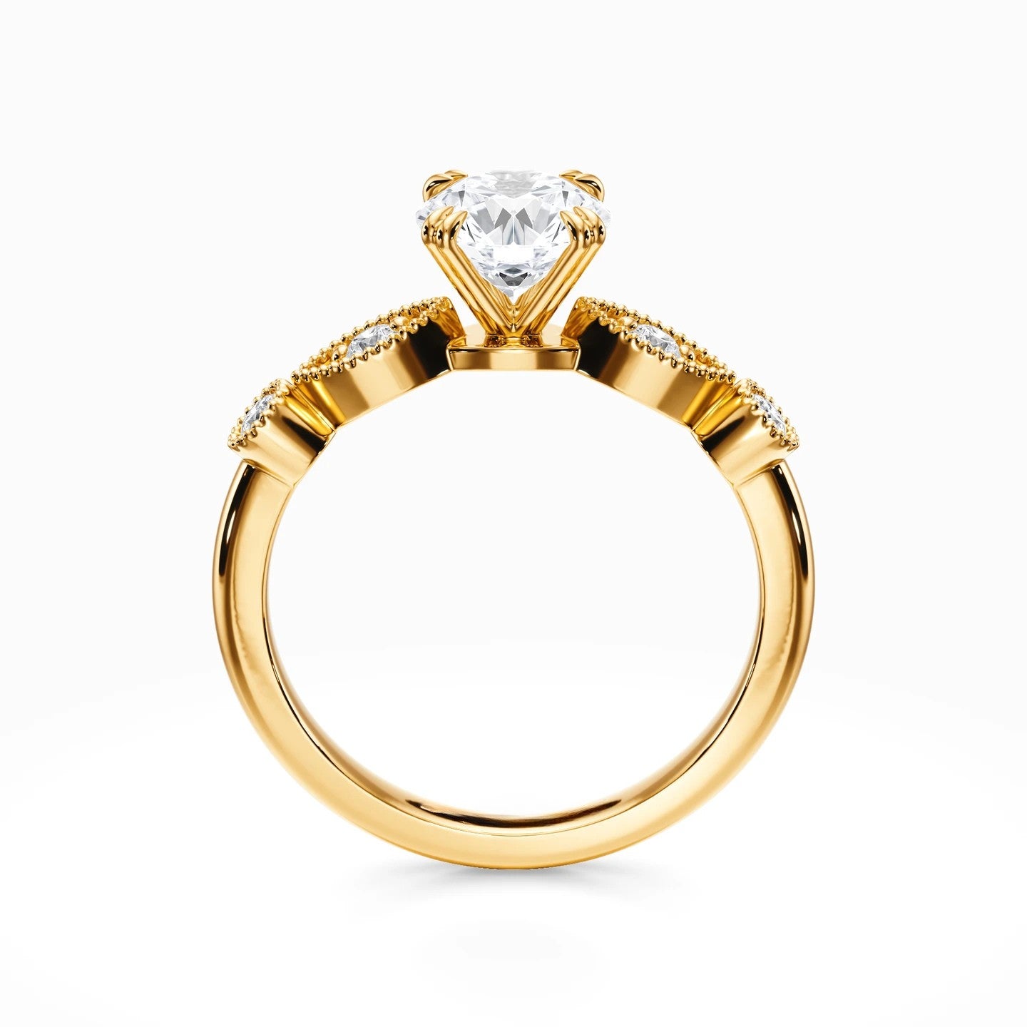 Antique Side Stones Ring