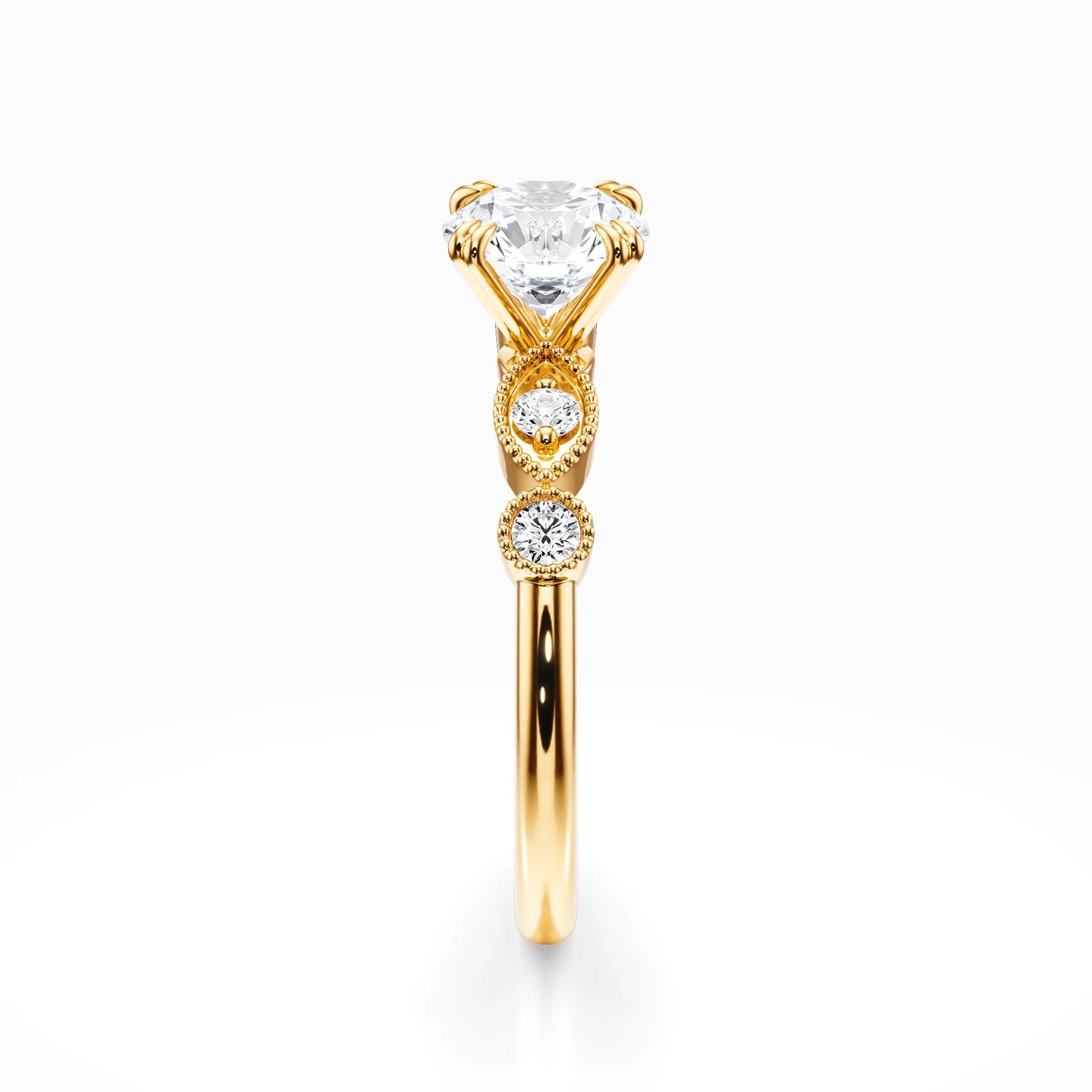 Antique Side Stones Ring