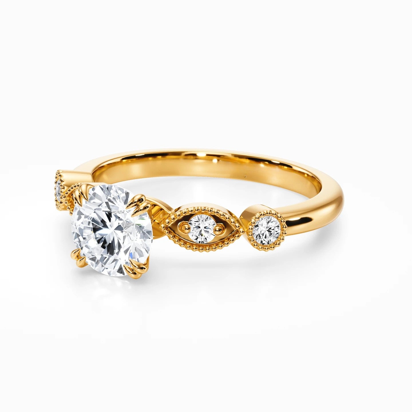 Antique Side Stones Ring