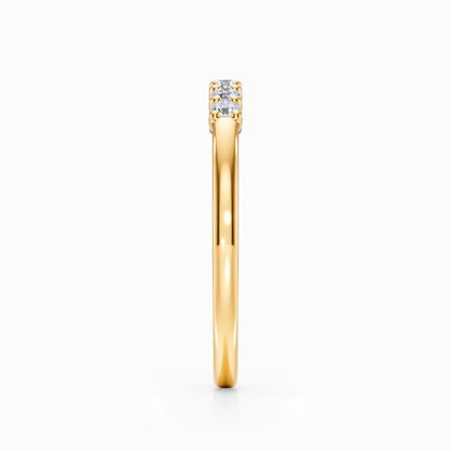 Seven Vows Wedding Band in Yellow Gold
