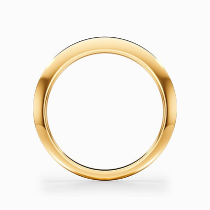 Classic Knife Edge Wedding Band in White Gold