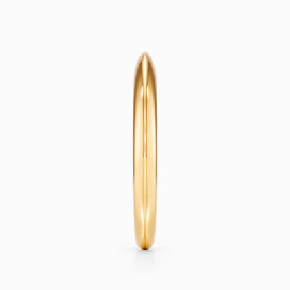 Classic Knife Edge Wedding Band in White Gold