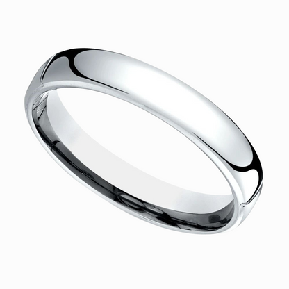 Dome men Wedding Band in Rose Gold