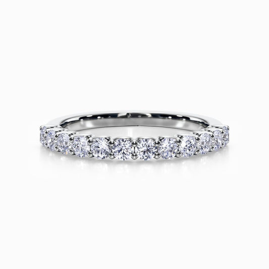 Twelve Vows Wedding Band in White Gold