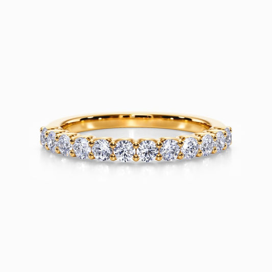 Eleven Vows Wedding Band in Yellow Gold