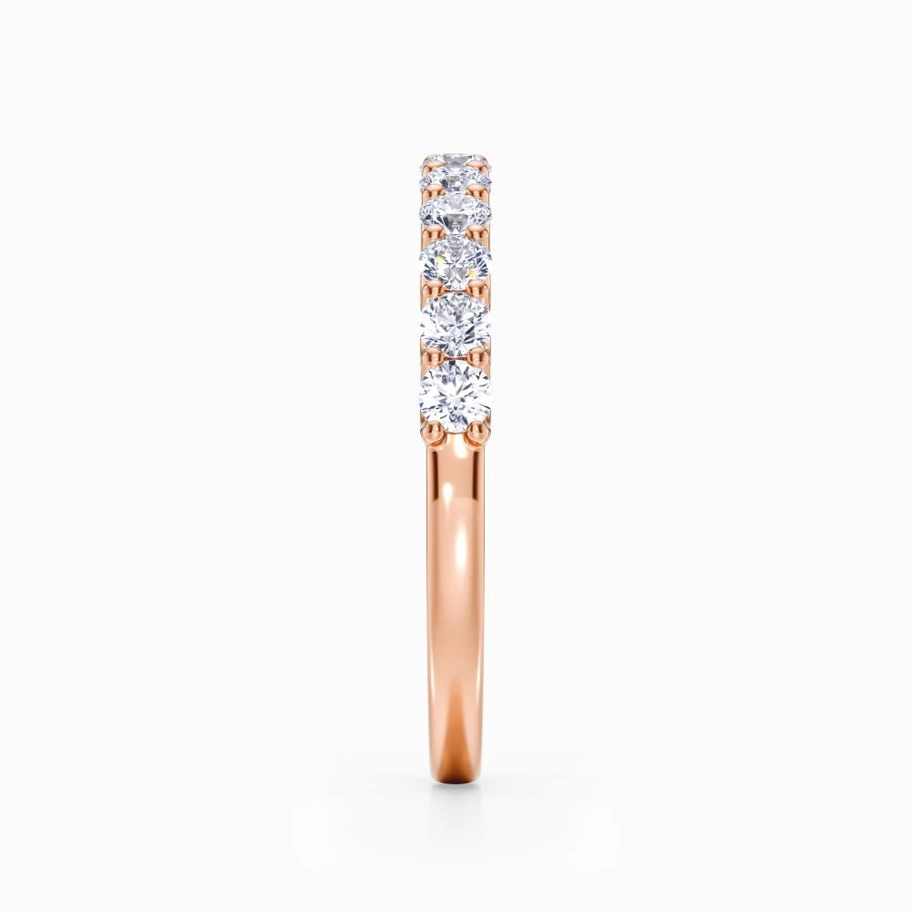 Twelve Vows Wedding Band in Rose Gold